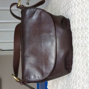Brown Coach crossover purse